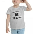 thumbnail image 3 of Im A Big Deal in Oregon Cute Toddler T Shirts for Boys Girls (Gray, 2T), 3 of 5