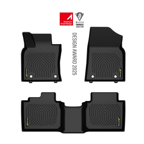 TPE Floor Mats Fit LX ES200 2018 1st & 2nd & 3rd Row Truck Accessories Cargo Liners All Weather Protection 3PCS Alfombras para Carro Black