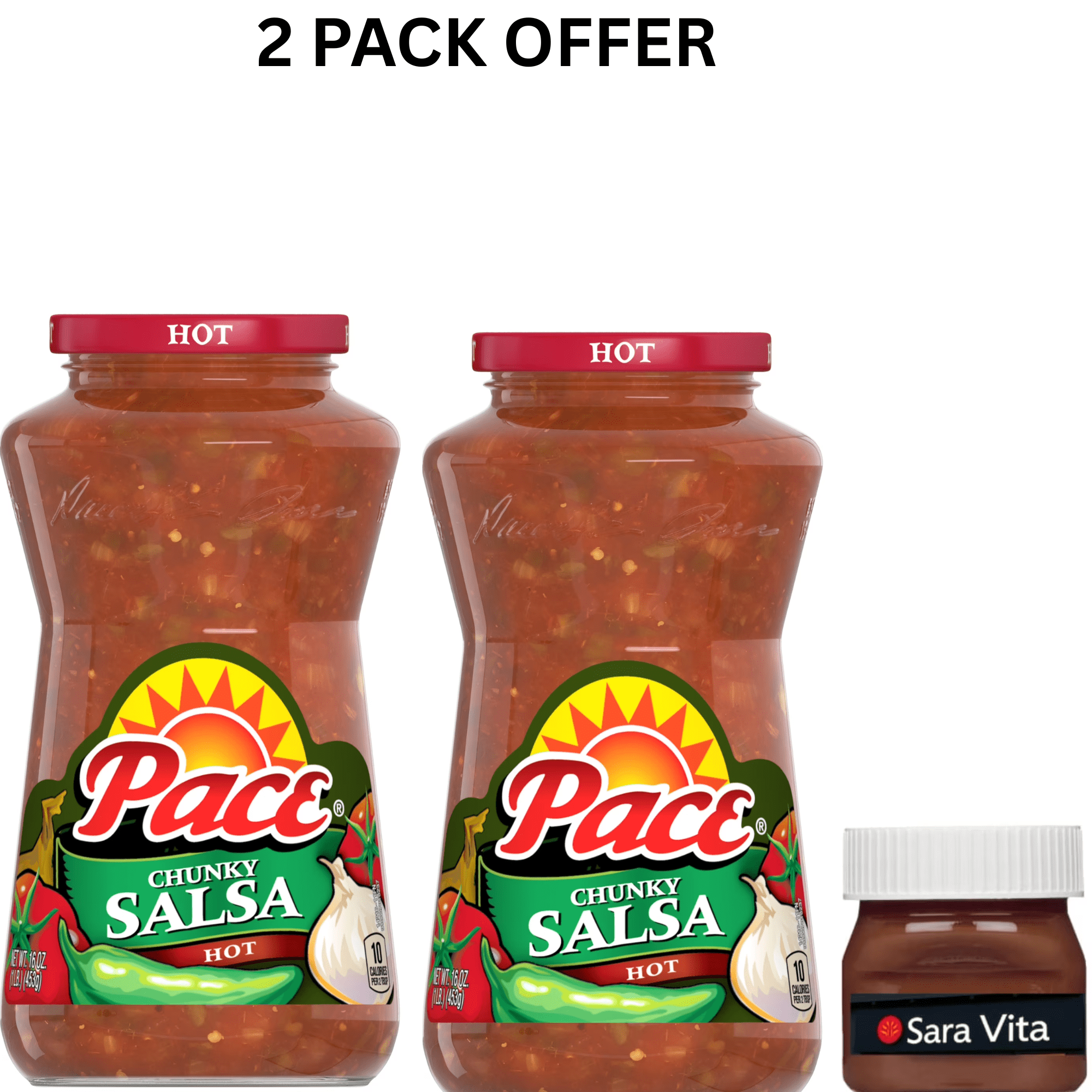 Assortit, Gourmet Salsa Medium, 32 oz, 2 Pack Gluten Free All