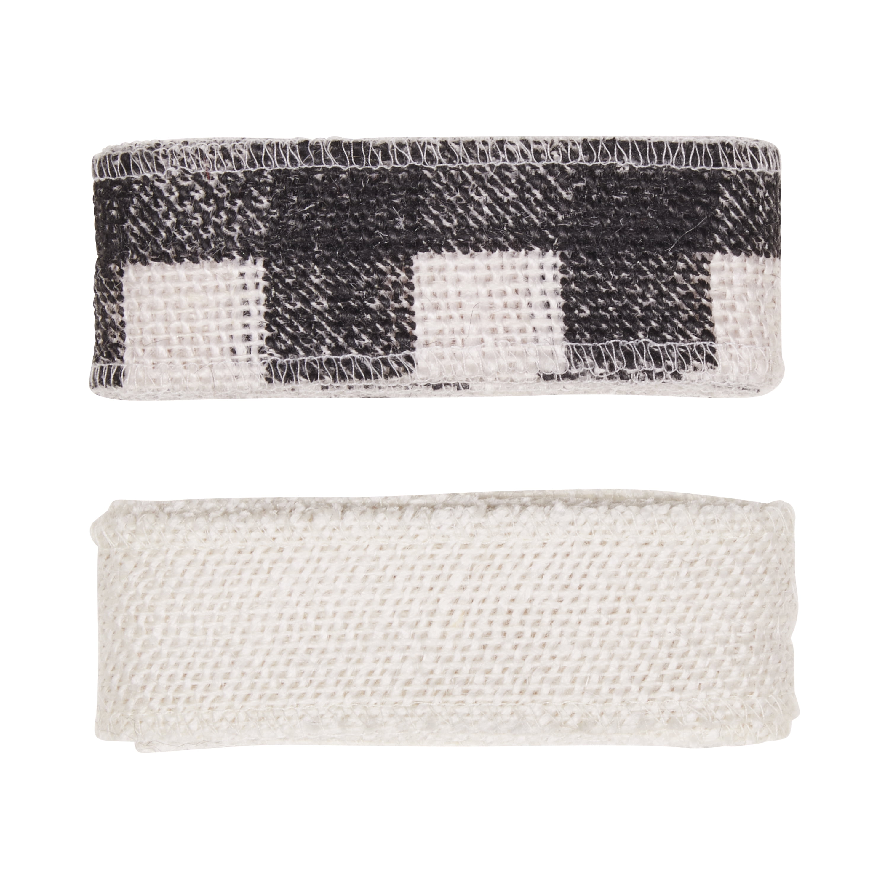 (2 pack) Love, Laugh, Craft Jute Burlap Ribbon Set, 1.5"W x 3-Yards, Multi-color