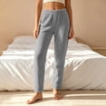 thumbnail image 2 of Kezqiaxn Sweat Pants for Womens Fashion Elastic Waist Warm Casual Trousers Womens Sweatpants Fall Winter Clothes, 2 of 7