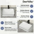 thumbnail image 6 of Deervalley Liberty 16'' X 12'' Drop-In Bathroom Sink Semi-Recessed Vessel Sink Rectangular Above Counter Basin DV-1V0347, 6 of 12