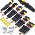 thumbnail image 5 of 708X Auto KFZ Stecker Steckverbindung Steckverbinder Wasserdicht Kabel 1-6Polig, 5 of 5
