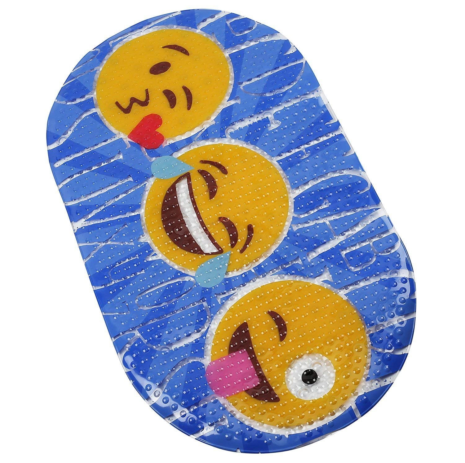 Fomi Emoji Kids Bath Mat Non Slip Shower And Bathtub Pvc Mat For