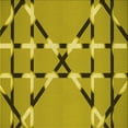thumbnail image 1 of Ahgly Company Machine Washable Indoor Square Transitional Dark Yellow Green Area Rugs, 7' Square, 1 of 7