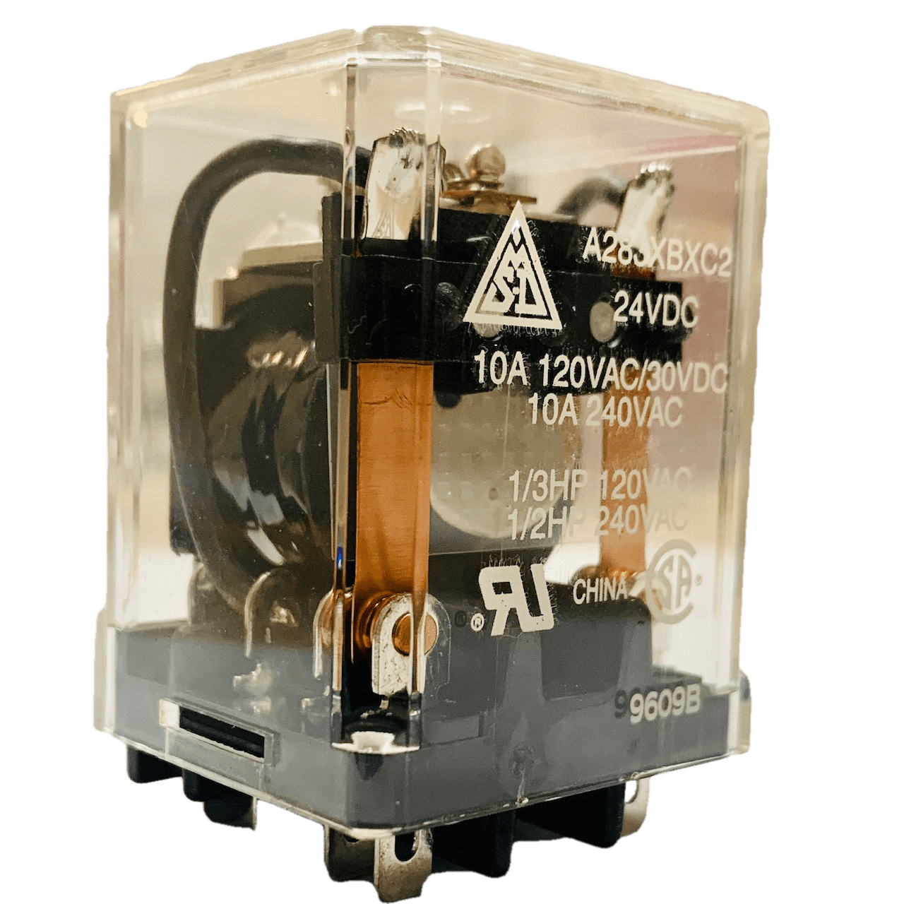 A283XBXC2-24A   Relay 10A 120VAC/30VDC Plug-In Flange Mount Relay