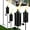 Black 4PCs, variant on Citronella Torches Set of 6, 16 oz Garden Torches for Outside, 3-Prong Grounded Stake Outdoor Lanterns, 58 inch Outdoor Decorative Black Lanterns