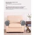 thumbnail image 4 of 2 uds fundas elásticas para reposabrazos de color verde pino, fundas antideslizantes de LICRA para sillón reclinable, Protector para reposabrazos de sofá, 4 of 5