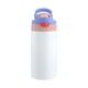 thumbnail image 1 of Botella de agua personalizada de acero inoxidable de 12oz | Tambor de nombre personalizado aislado | Tapa de pajita impermeable | Taza de doble pared caliente/fría | Blanco DIY | Regalo deportivo de, 1 of 2