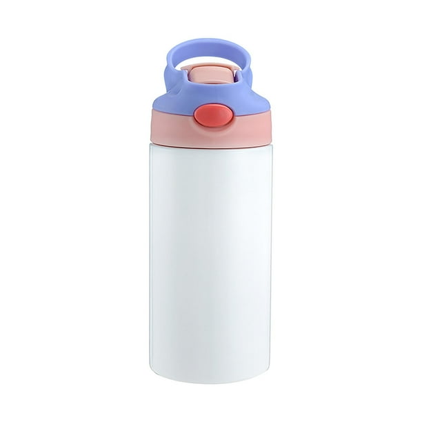 Botellas de agua para niños Xihbxyly 12 oz acero inoxidable aislada personalizada tapa con pajita