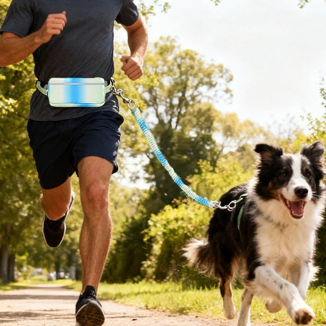 Adjustable Hands Waist Leash Running Cycling And Training With Favorite Waist Belt Leash Reflective Running Traction Made Of Nylon Retractable Bungee Small Large