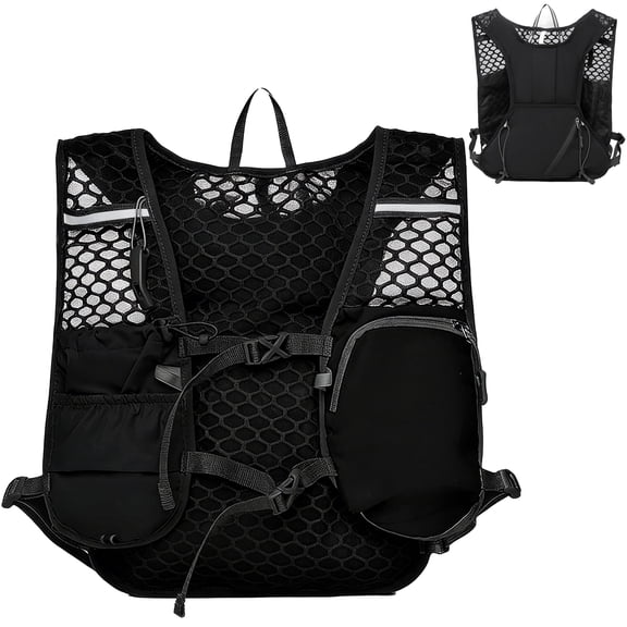 cyrico Running Vest for Women and Men, Lightweight 2L Running Hydration Vest, Breathable Running Water Vest with Adjustable Straps and Multiple Pockets for Marathon, Hiking, Cycling