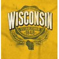 thumbnail image 2 of Wisconsin WI Student Campus Pride Plus Size Crewneck Graphic Tee Shirt Brisco Brands 3X, 2 of 3