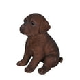 thumbnail image 4 of Décor de Jardin Statue d'Animal Chocolat Labrador Puppy, 4 of 5