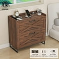 thumbnail image 4 of Conate 2 Drawer Farmhouse File Cabinet, Lateral Filing Cabinet with Charging Station for Home Office, Letter / Legal / A4 Size Hanging Files, 4 of 7