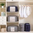 thumbnail image 2 of Home Clothes Quilt Storage Bag Quilt Finishing Box Thickened Non-woven Bainer Box Clothes Storage Storage Box, 2 of 5