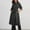 Black Coat for Winter, variant on XPMWRP Women's Double Breasted Long Denim Trench Coat Long Sleeve Solid Color Casual Jacket Lapel Collar Winter Belt Coat with Pockets Blue XXL