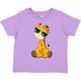 thumbnail image 3 of Inktastic Cute Giraffe, Giraffe with Sunglasses, Cute Animal Boys or Girls Toddler T-Shirt, 3 of 5