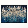 thumbnail image 5 of DESIGN ART Designart 'Blue Vintage Crystal Chandelier' Flower Artwork on Framed Canvas, 5 of 5
