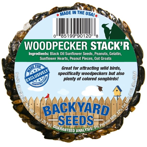 Backyard Seeds Woodpecker Stack'r Seed Cake