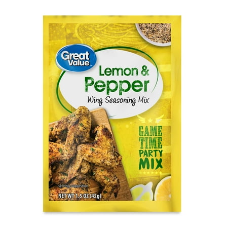 Great Value Lemon & Pepper Wing Mix, 1.5 oz