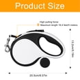 thumbnail image 2 of BTideas Retractable Dog Leash , Correa para Caminar para Mascotas de 16,4 Pies, Resistente, con Soporte para Bolsas para Excrementos de hasta 110 Libras, 2 of 7