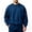 Blue, variant on Mens Crew Neck Sweatshirt with Chest Pocket Relaxed Fit Long Sleeve Fall Casual Drop Shoulder Pullover Sweatshirts White XL