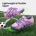 thumbnail image 2 of Tacos de Fútbol DREAM PAIRS Juvenil para Césped Firme Rosa/Púrpura, 2 of 5