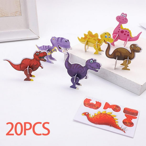 Rompecabezas colorido Montessori CUTICAT juguete educativo Dinosaurio