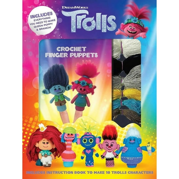DreamWorks Trolls: Crochet Finger Puppets (Mixed media product)