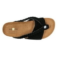 thumbnail image 2 of Gaahuu womens leather banded braided thong memory foam footbed sandal, 2 of 5