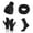 Black, variant on Lnzyyephy Women's Winter Knitted Hat with Scarf Gloves Socks 4 Pcs Sets Thick Warm Suits Winter Accessories