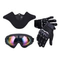 thumbnail image 3 of Casco de moto de cross OUMURS 188 negro mate con gafas, guantes y máscara, 3 of 9