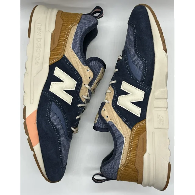 New Balance Mens 997H Navy Brown CM997HAK Size 8.5 D NWOB 997 Classic Lifestyle