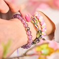 thumbnail image 4 of Rainbow Andromeda x Hematite | Galaxy Glass Orbit Bracelet, 4 of 4