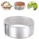 thumbnail image 1 of Mousse Slicer Cortador de pastel ajustable, Mousse Cake Slicer, Layer Cake Slicer Kit, Acero inoxidable ajustable Cake Shear, 15-20cm, Layer Cake Slicer Kit JFHHH pequeña, 1 of 4