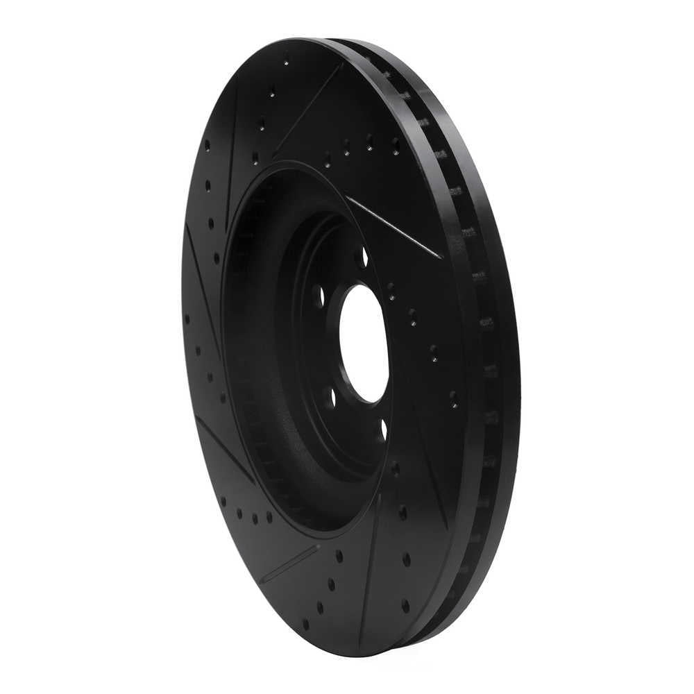 Dynamic Friction Company 633-20020R DFC Brake Rotor - Drilled And Slotted - Black