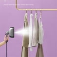 thumbnail image 4 of Portable Handheld Steam Iron Mini Travel Fabric Garment Iron Hanging Ironing Wrinkles Removing Steamer White Eu Plug, 4 of 5