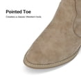 thumbnail image 5 of DREAM PAIRS Women's Western Cowboy Cowgirl Boots Square Toe Embroidery Mid Calf Booties, 5 of 8