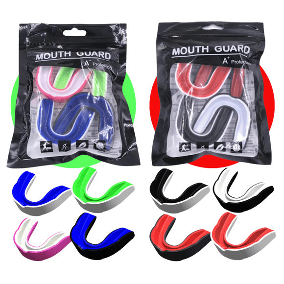 8 Protector Bucal Deportivo Moldeable Adulto Protección Boca