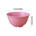 thumbnail image 3 of 1PC Unbreakable Cereal Bowls, 30 OZ Ramen Bowl, Microwave and Dishwasher Safe BPA-Free Eco-Friendly Deep Soup Bowl for Cereal, Salad, Soup, Rice (NOT CERAMIC, Pink), 3 of 7