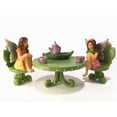 thumbnail image 5 of Miniature Fairy Garden Furniture set:  Leaf Bistro Set with Tea Set for Fairies and Garden Gnomes, 5 of 8