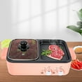 thumbnail image 4 of 2in1 Electric Hot Pot 1500W Non-Stick Korean BBQ Plate Pan Shabu Grill Barbecue, 4 of 12