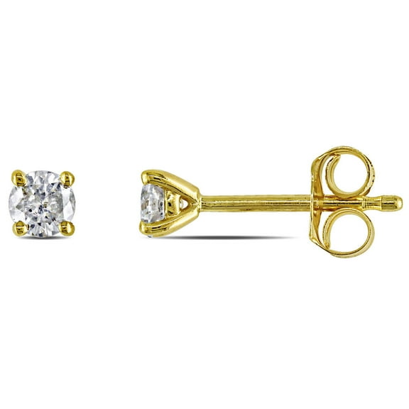 AMOUR 1/4 CT TW Diamond Stud Earrings In 14K Yellow Gold