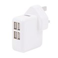 thumbnail image 4 of Injueey de 4 puertos de pared USB Adaptador de enchufe de alimentación de viaje Enchufe retráctil para teléfono móvil 2.1A Cargadores de dispositivos electrónicos, 4 of 6