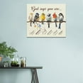 thumbnail image 3 of HFDF Christian Bird Wall Decor Bible Verse Pictures Wall Art Religious Canvas Print God Says Painting Modern Home Artwork Decorations For Bathroom Bedroom Living Room Office 10x8inch Framed, 3 of 6
