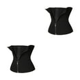 thumbnail image 3 of Qarigey Ajustable 3 Filas Entrenador de cintura Fiesta Chaleco de realce Señoras Control del vientre Adelgazamiento Corsé Faja Ropa Accesorio Negro METRO 2piezas, 3 of 6