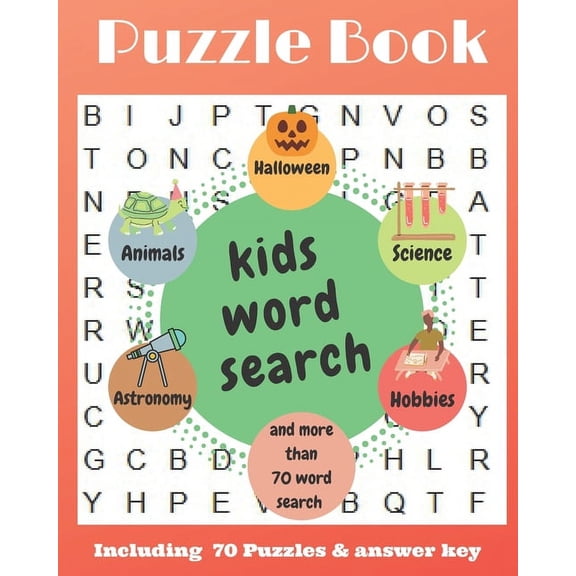 Puzzle Book Including 70 Puzzles & Answer Key: Entertain your child for hours with this fun and learning activity book! (Paperback)