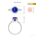 thumbnail image 4 of ANGARA Natural 1.8 ct Tanzanite Twist Rope Split Shank Ring in 925 Sterling Silver for Women (Size-8mm) | December Birthstone, Birthday, Anniversary, Jewelry Gift for Women | Natural Tanzanite Ring, 4 of 8