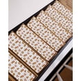 thumbnail image 3 of Christmas Gingerbread Stair Treads for Wooden Steps Indoor Runner Rug Carpet, Xmas Winter Cute Cane Candy Tree 10 Pieces Peel and Stick Staircase Step Treads Covers Washable Throw Door Mats, 30"x8", 3 of 7